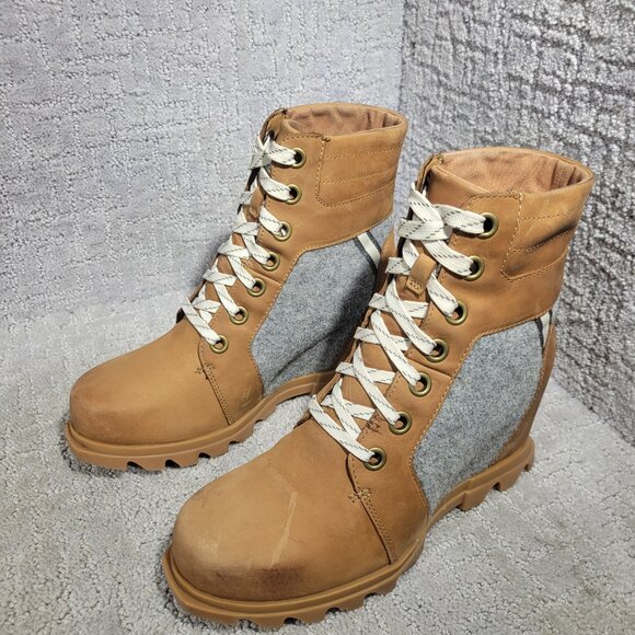 Sorel Joan of Arctic Wedge III Lexie Brown Boots NL4362-243 Women's Size 8.5 US - Picture 10 of 12